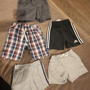 Adidas Black Athletic Shorts with White Accents